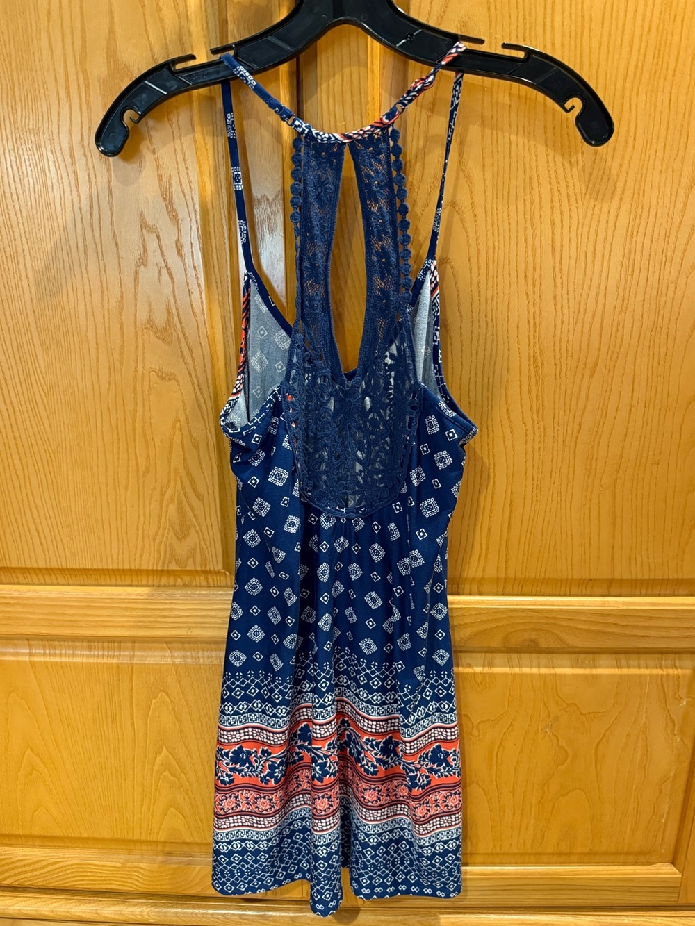 In Bloom by Jonquil Short Chemise Gown Halter Lace Trim Floral Size Small - Picture 5 of 7